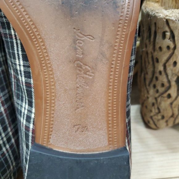 Sam Edelman Lorenzo Plaid Chain Loafer Fabric Career Wardrove Staple 7.5M/37.5 - Picture 7 of 13